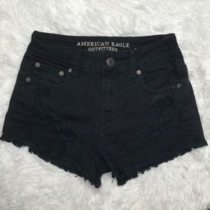 AE Hi-Rise Distressed Festival Jean Shorts